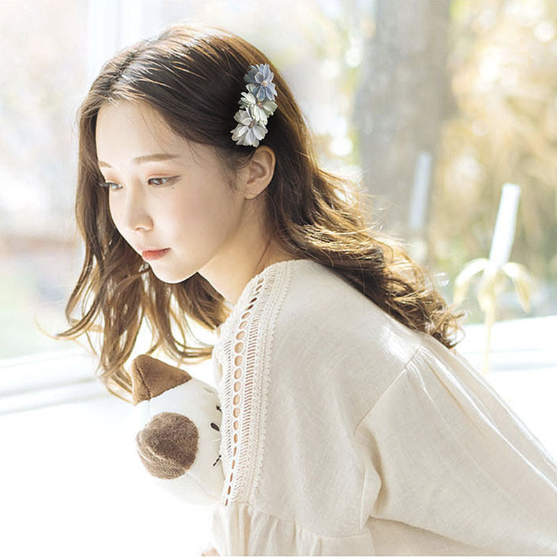 Wholesale Flowers Summer Cloth Hair Clips